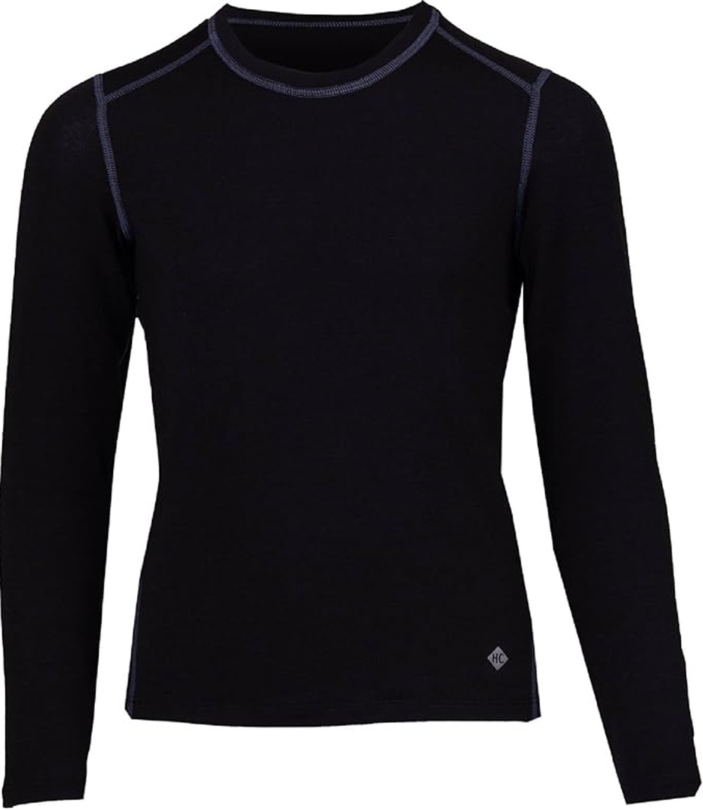 Hot Chillys Youth S Black Originals Base Layer Long Sleeve Crew Neck Top N16-13